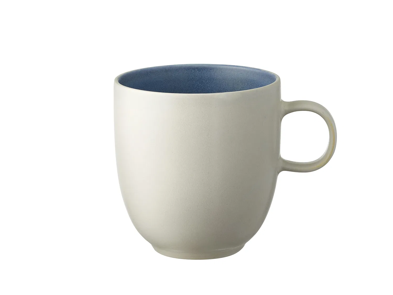 Studio Round North Krus 33 cl. hvid/lys blå