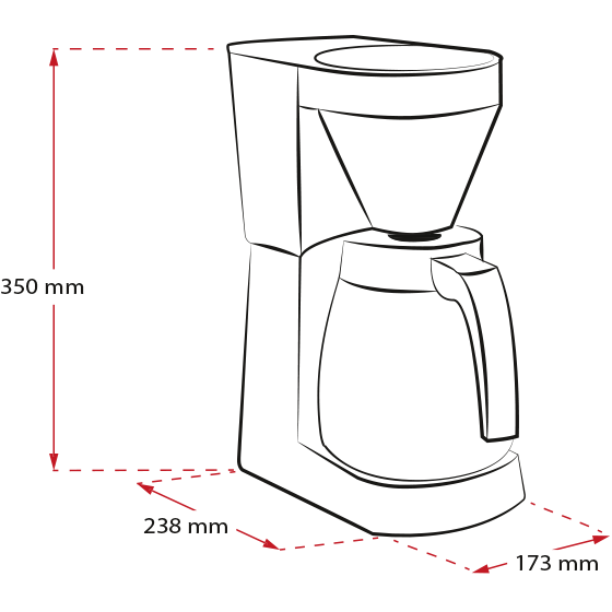Melitta Easy Therm kaffemaskine sort med 2 Kander