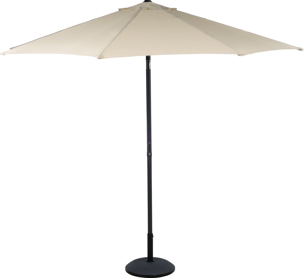Parasol Ø 3 M med hejs champagne