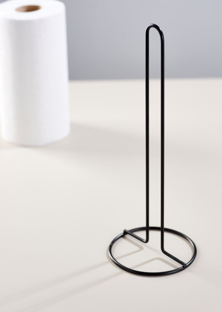 Køkkenrulleholder mat sort 32 cm