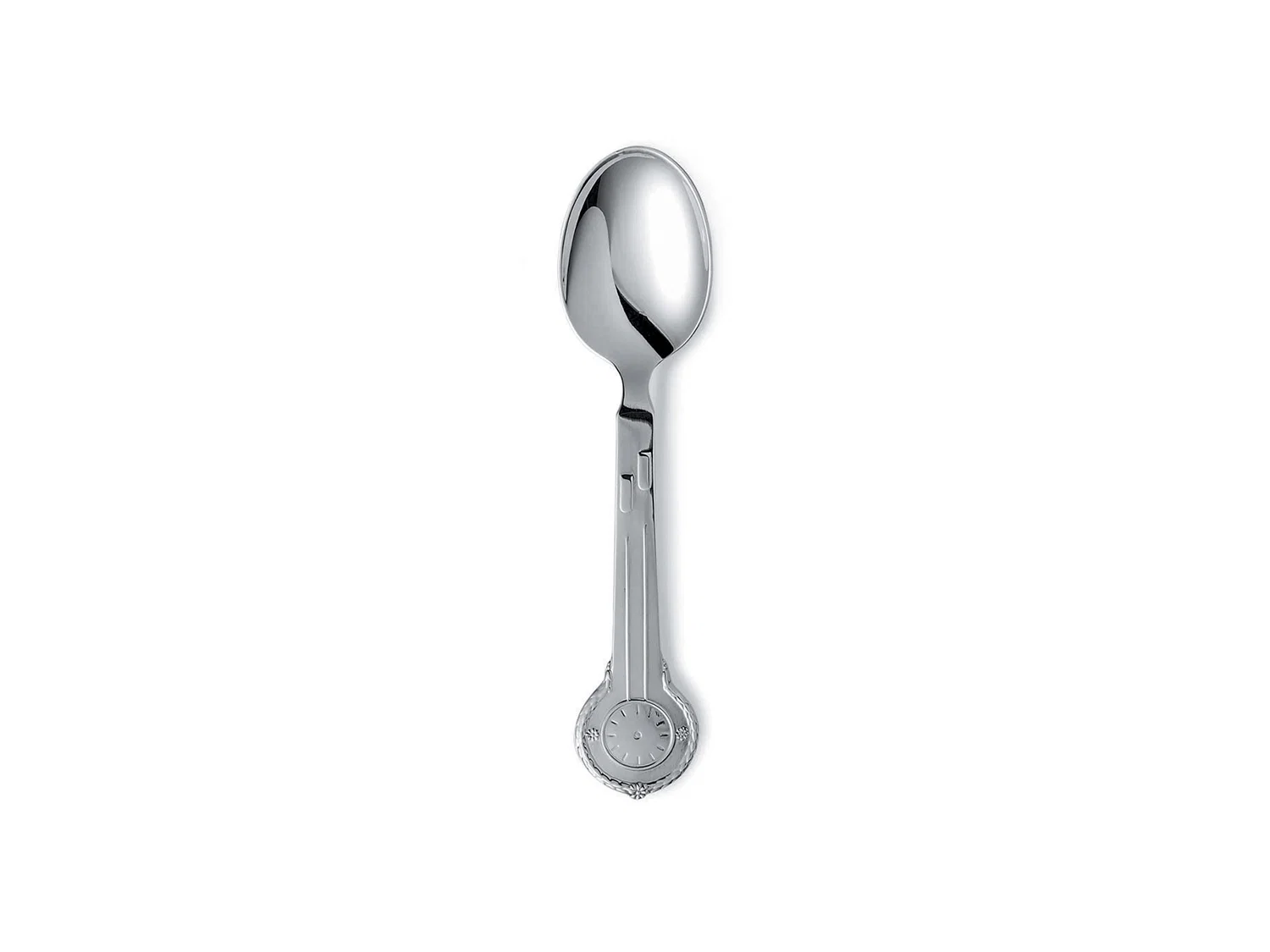 Gense Dåbsske Klokke m/blomster 15,5 cm Blank 830