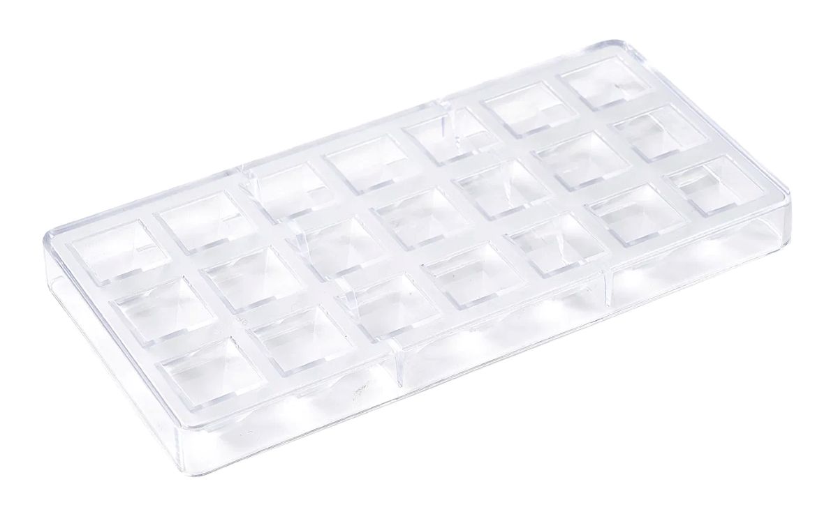 Chokoladeform pyramide t/21 stk.