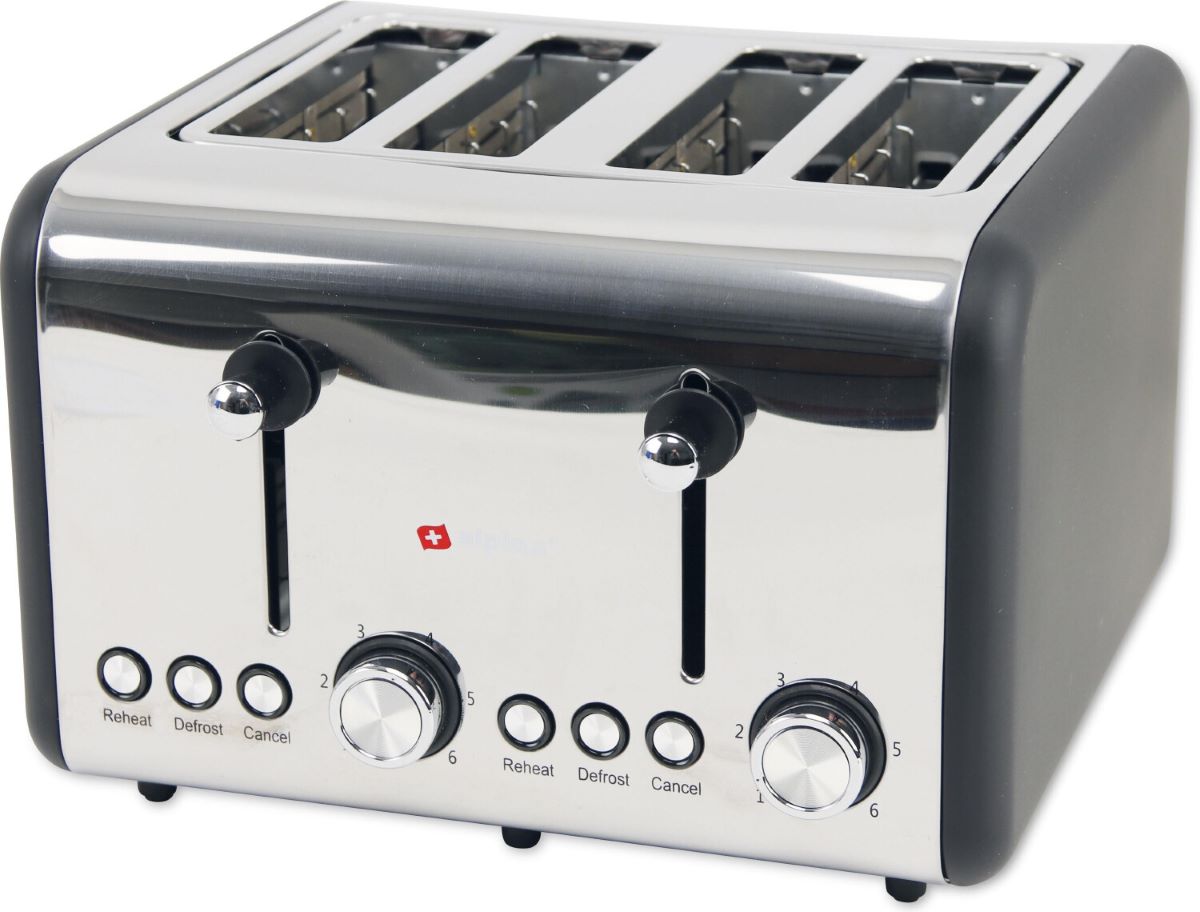 Alpina brødrister opretstående 4 -skiver 1500 W 230V 