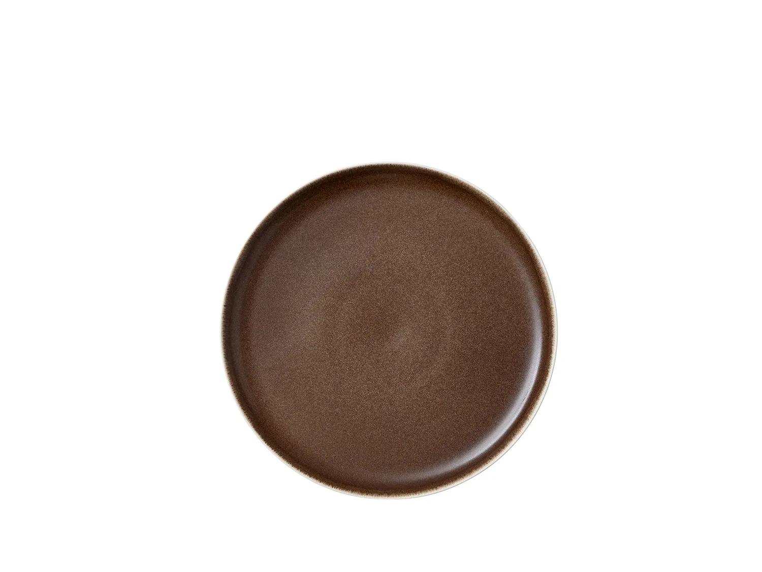 Studio Round North Frokosttallerken Ø 21 cm. hvid/brun