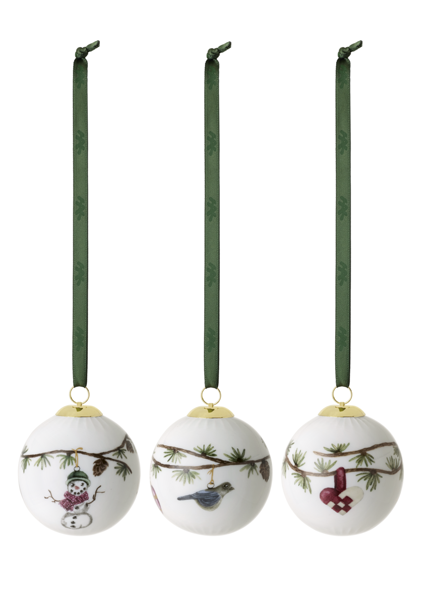 Hammershøi Christmas Kugle Ø 6 cm. 3 stk. i æske
