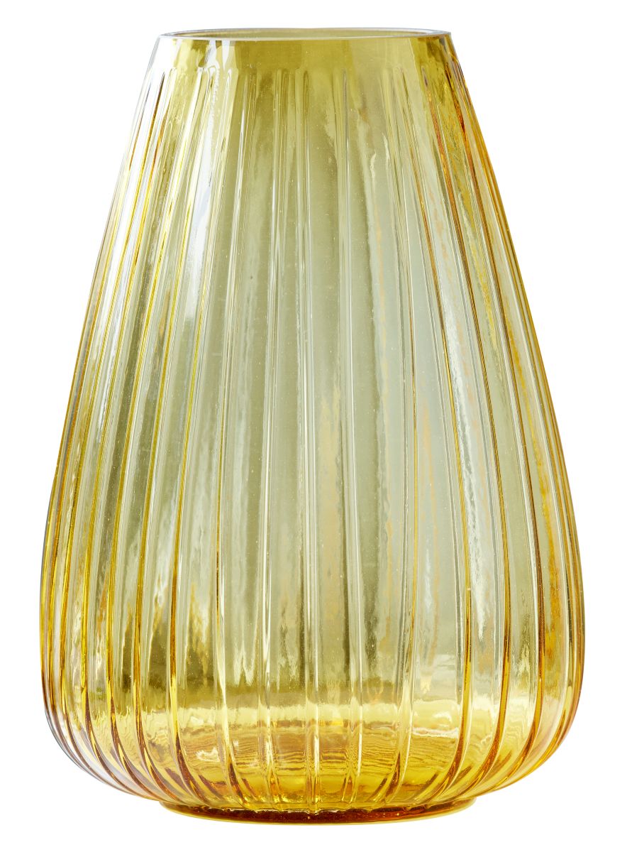 BITZ Vase Kusintha 22 cm. glas amber