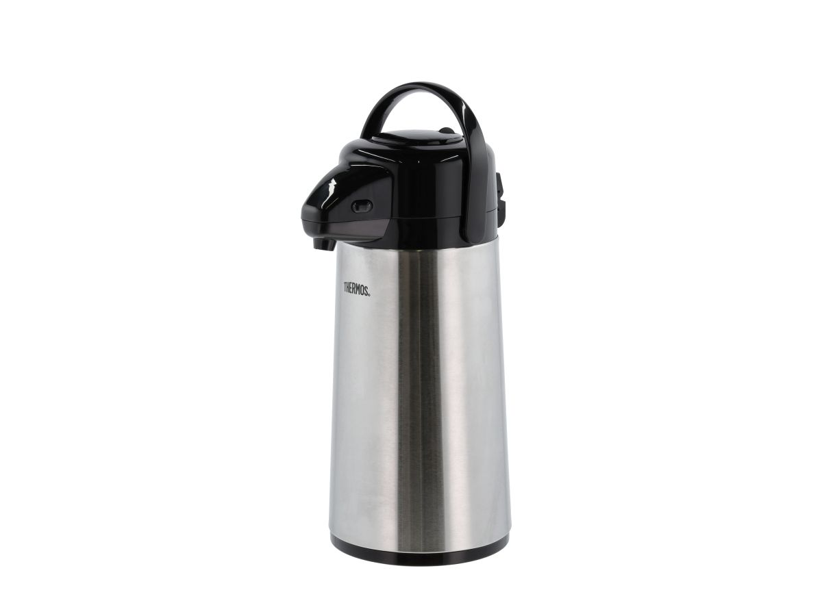 Thermos termokande med pumpe 1,9 ltr. Stål/Sort