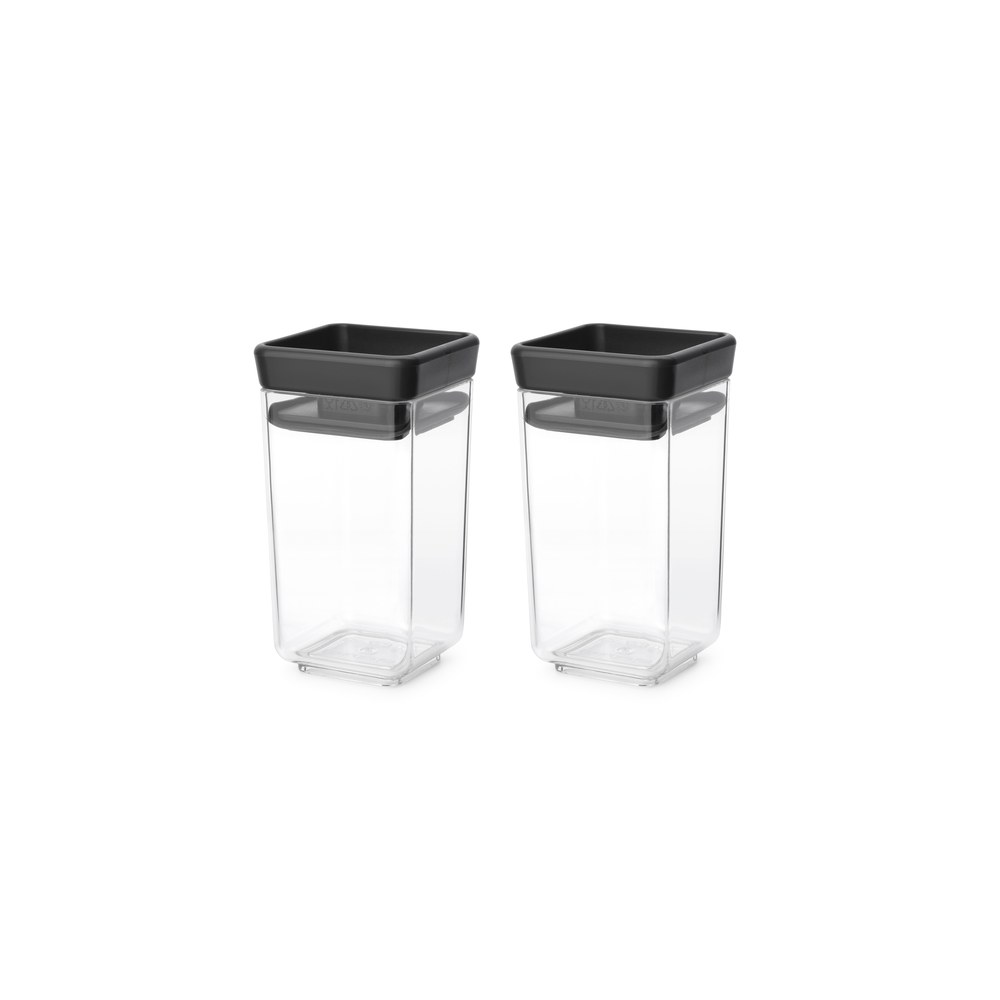 Brabantia Tasty+ Opbevaringsboks 2 dele 2 x 0.15L mørk grå