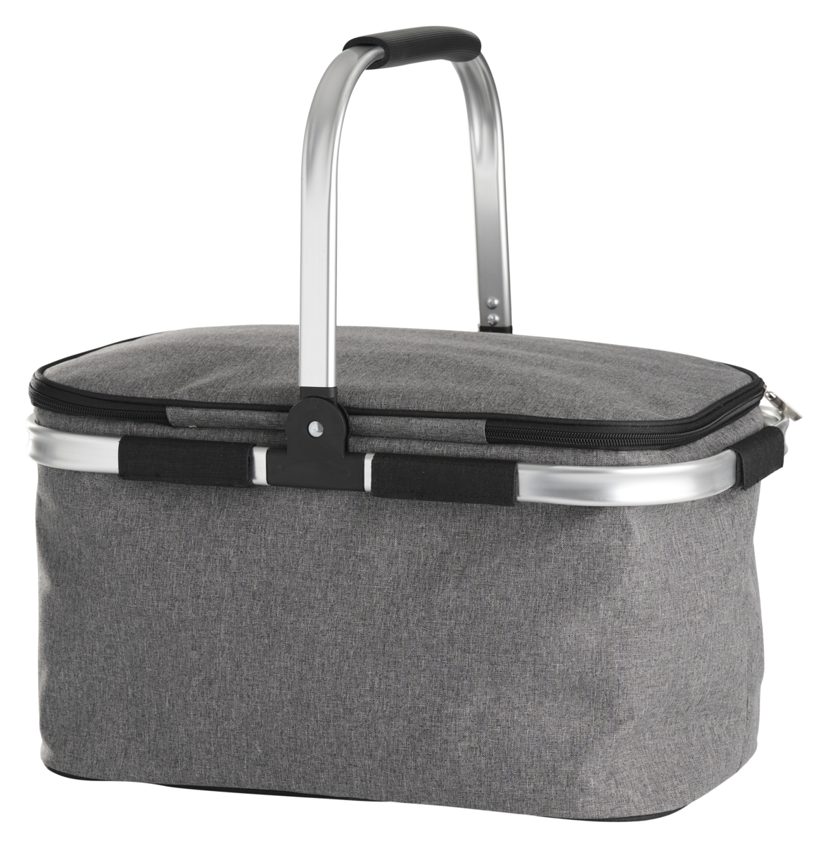 Outfit køletaske/picnickurv 23 L sammenklappelig grå