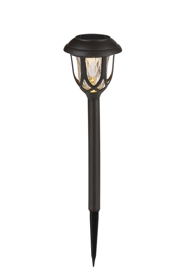 Solarlampe på spyd Ø10x41 cm.