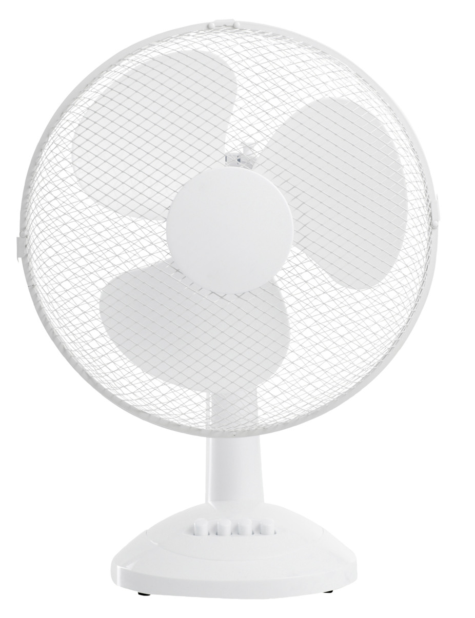 Ventilator til bord Ø 30/H 50 cm. hvid