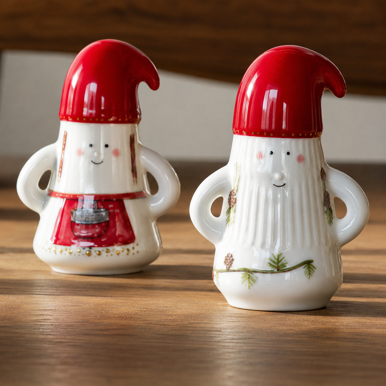 Hammershøi Christmas Nissepar med nissefar og nissemor Ø 6 cm 