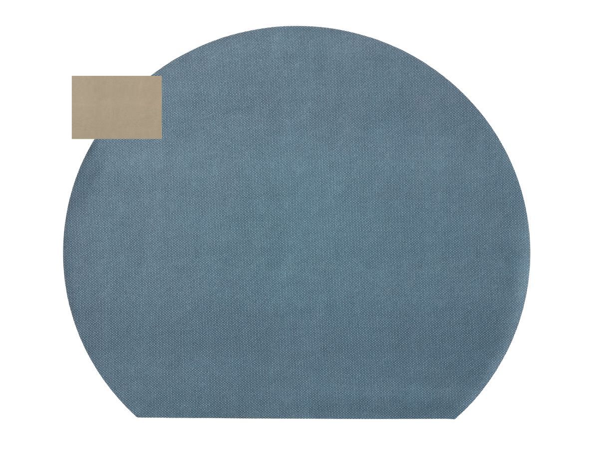 Dækkeserviet 36x43 cm. 4 stk. lys blå/sand