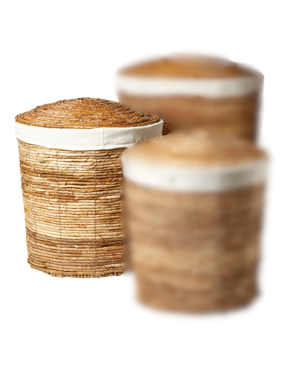 Da'core Vasketøjskurv bananblade Ø 41 H 47 cm. 