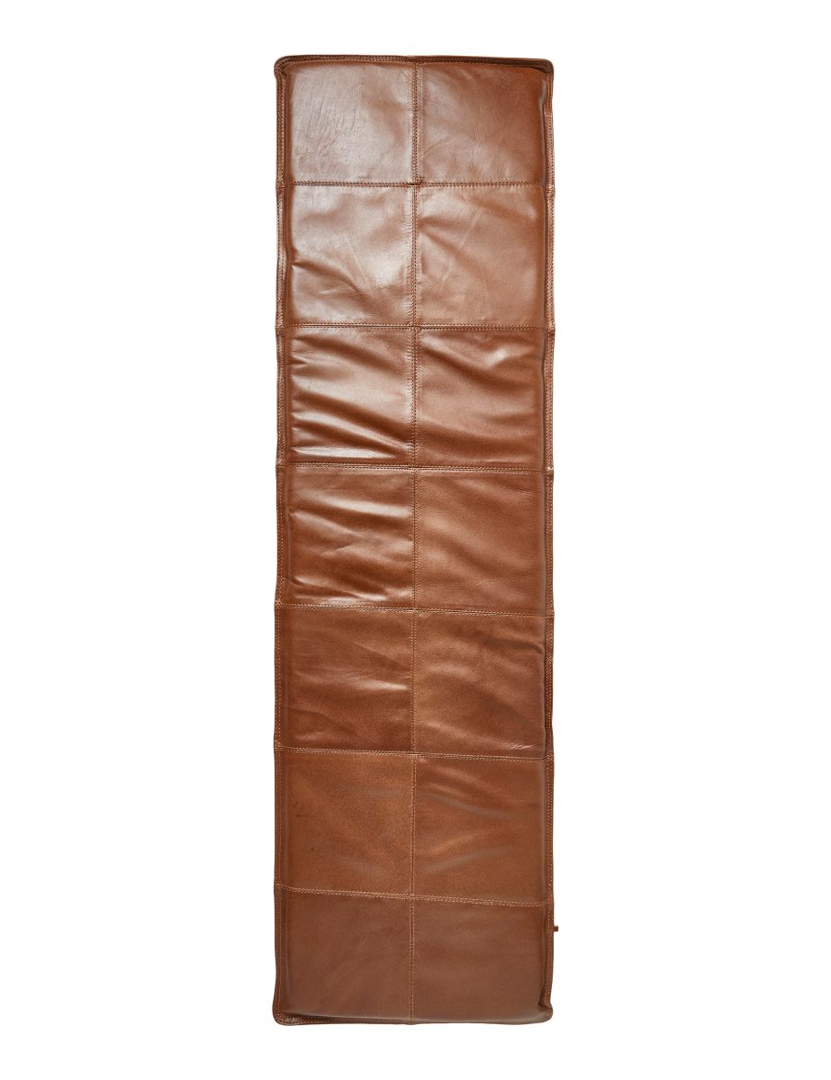Da'core Bænkhynde i bøffellæder 120x35 cm. cognac