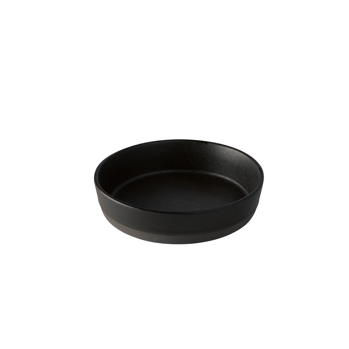 Raw suppe tallerken 19,4x4,5 cm. - titanium black stentøj