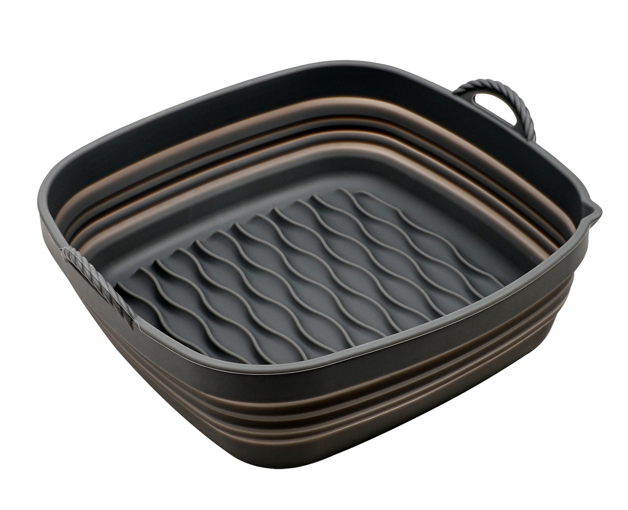 Air Fryer bradepande foldbar silikone 20,8x21,8x6,6(2,3) cm
