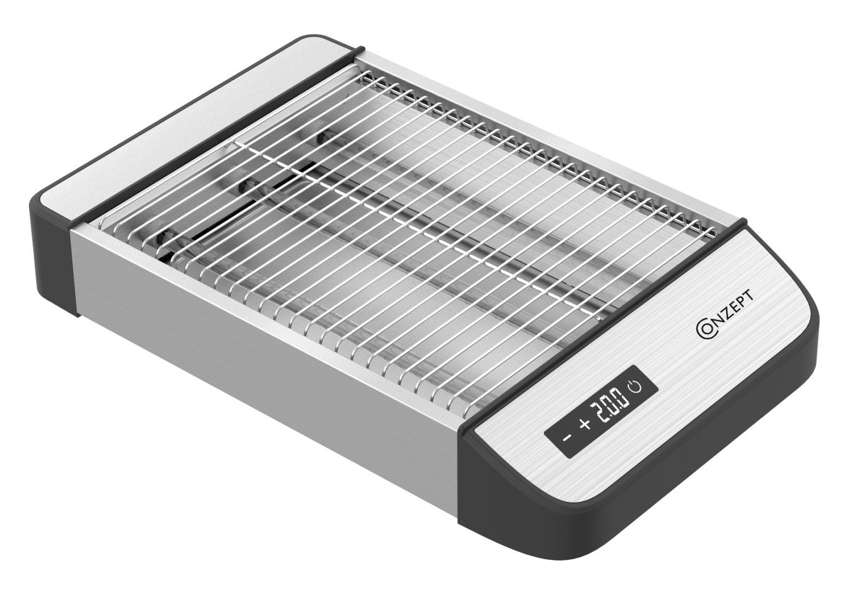 Conzept Brødrister stål 1000 W med digitalt display