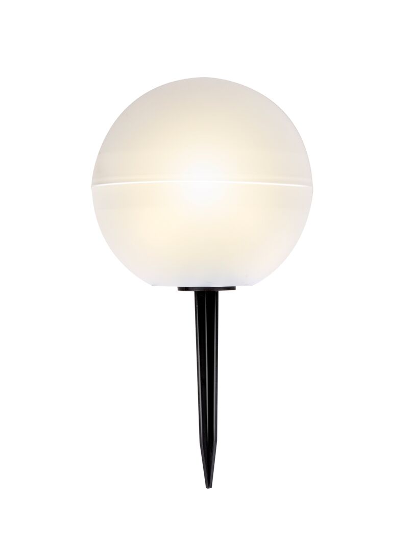 Solarlampe på spyd 5 stk. 29,2x13,5x16,1 cm hvid