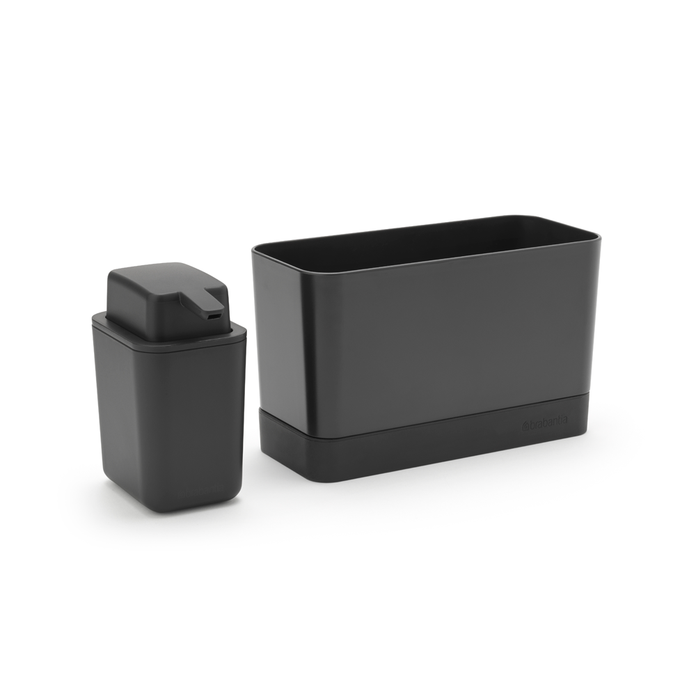 Vask Og Sæbedispenser Dark Grey