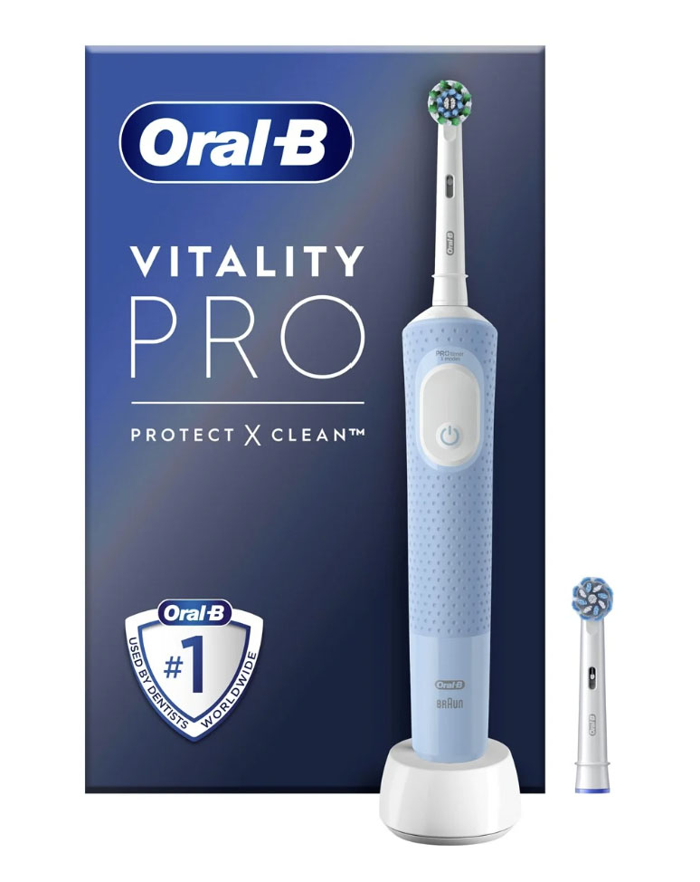 Oral B tandbørste Vitality PRO Project & Clean blue set