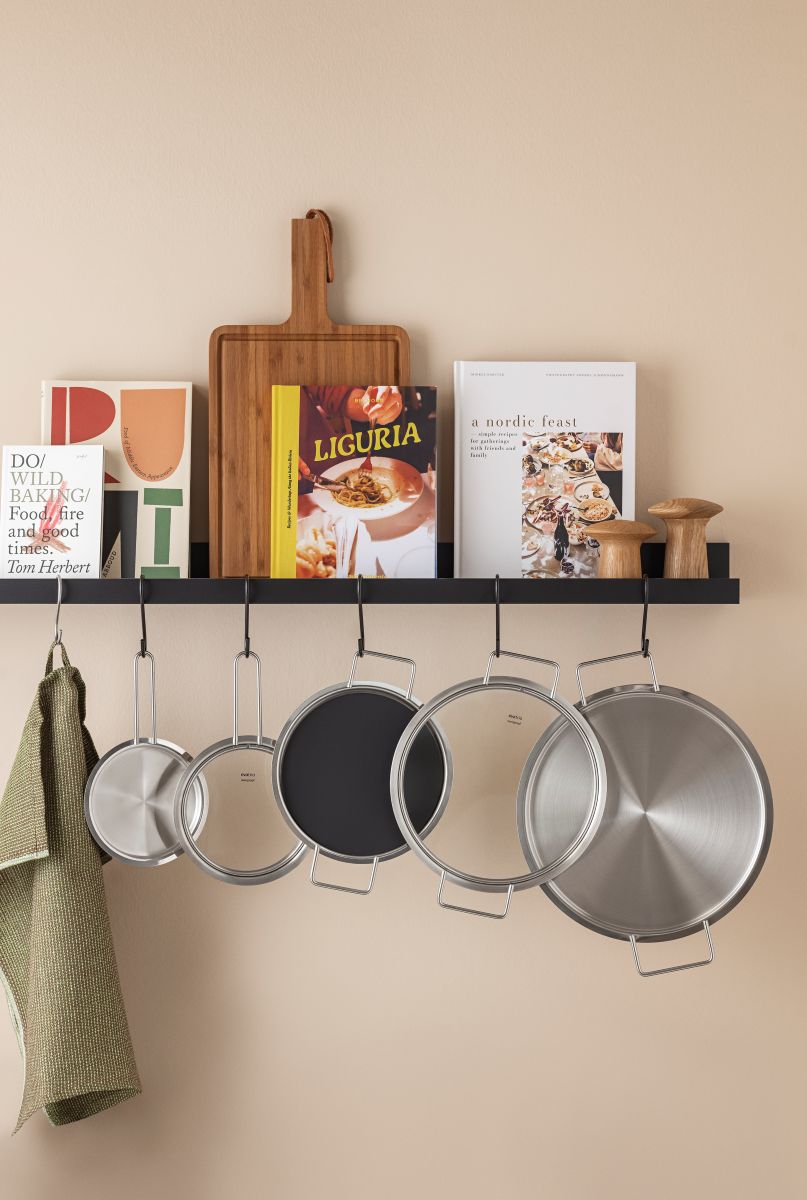 Eva Trio SS Låg stål 28 cm m/2 ører