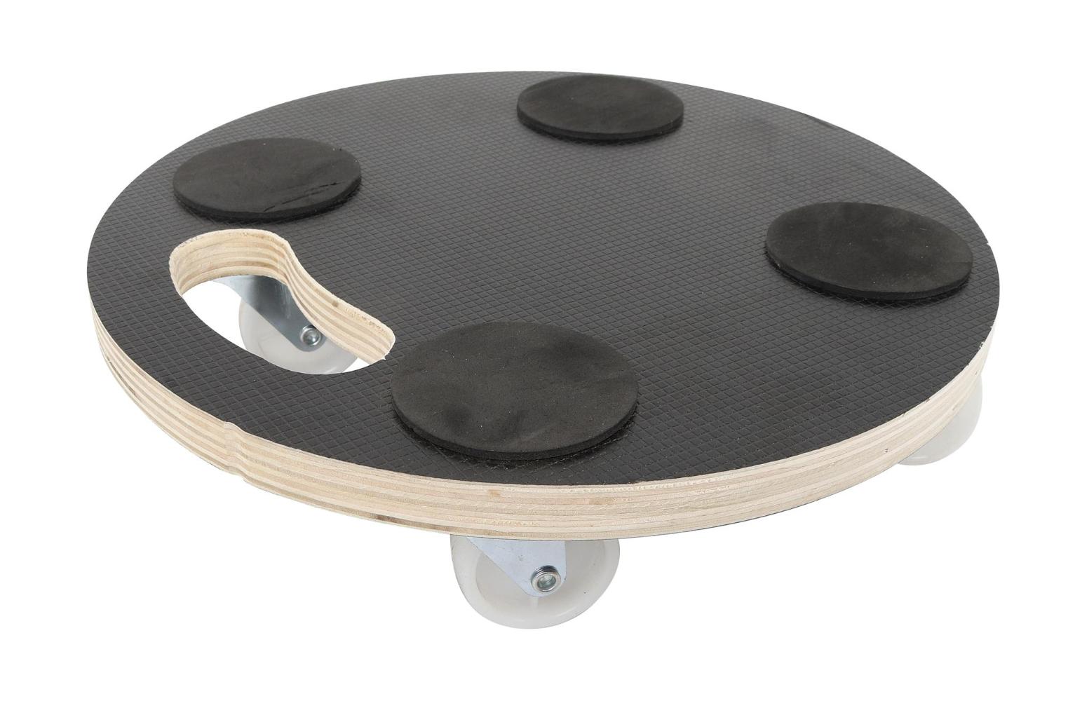 Krukkevogn i finer Ø30 cm. med 4 hjul