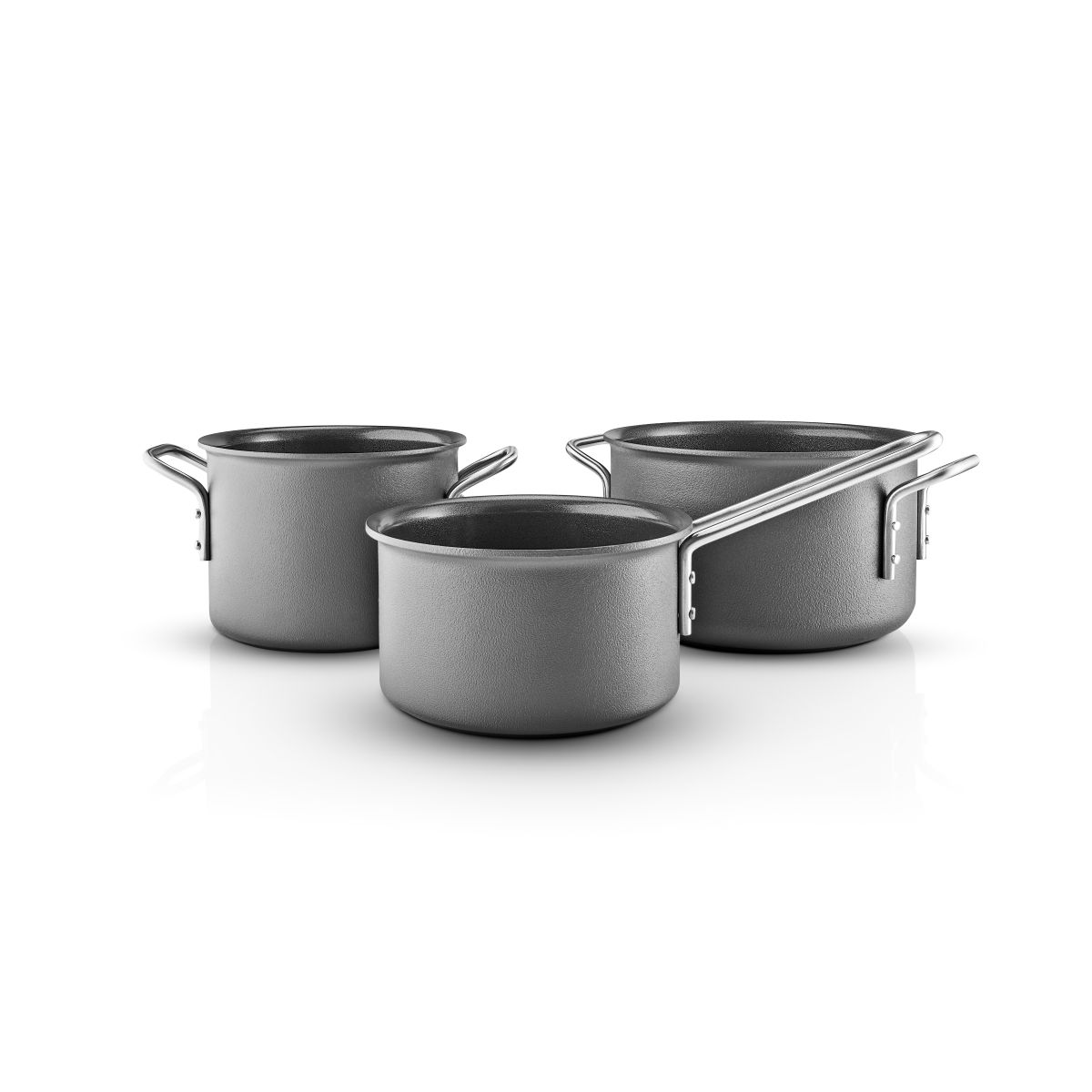 Eva Trio Grey Line Grydesæt keramisk 1,8 l - 2,5 l - 3,8 l recycled