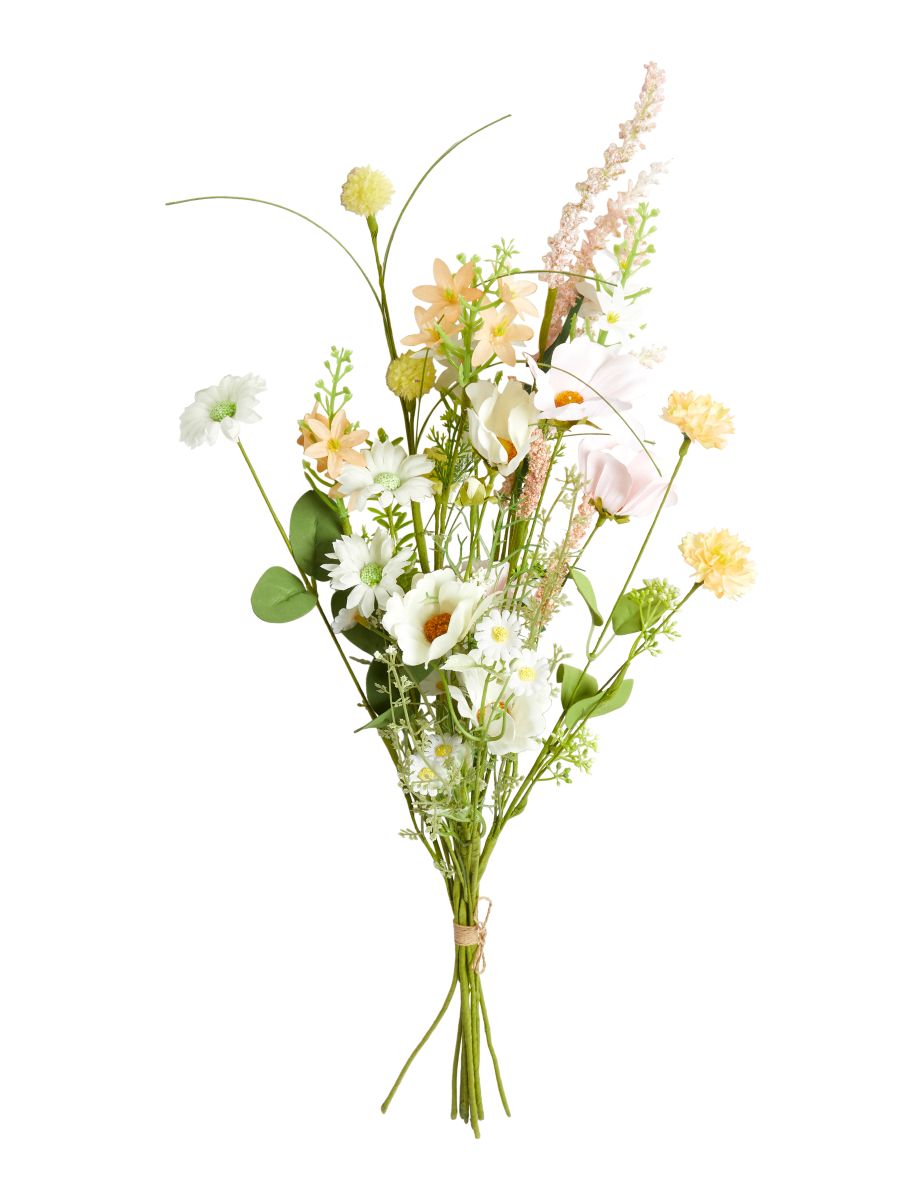 Buket Vild Flora hvid/rosa