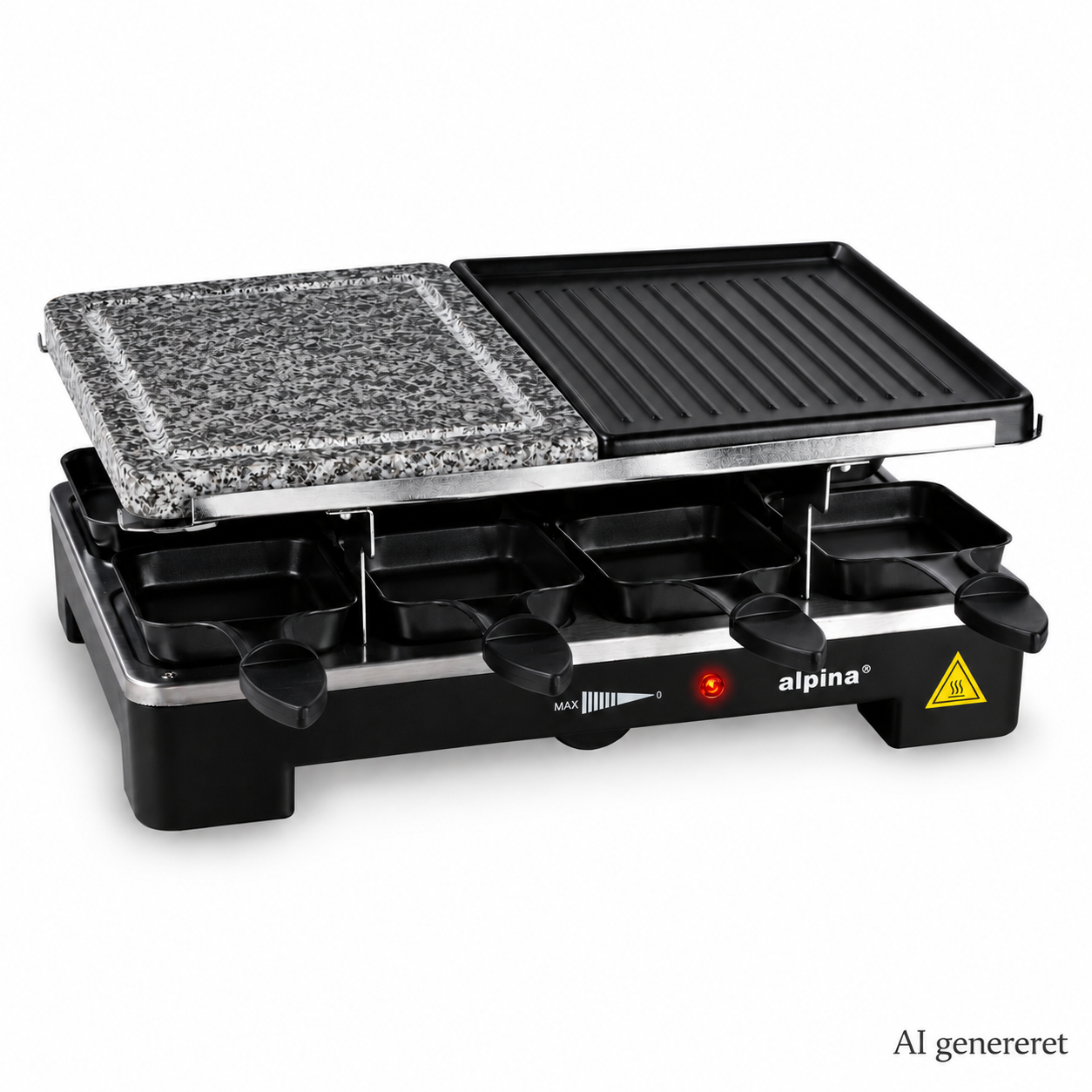 Alpina raclette firkantet kombi  8 personer 1400 W
