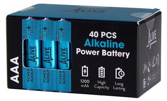 AAA alkaline batteri 40 pak