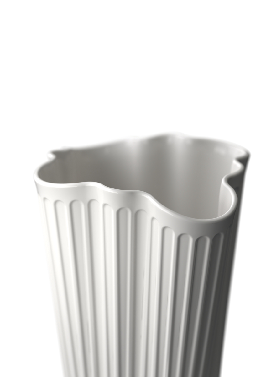 Hammershøi Unfold vase H16,5 cm. hvid