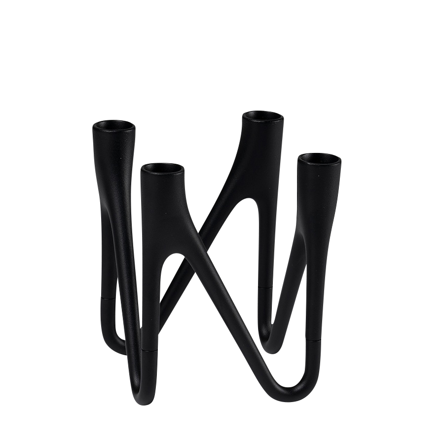 Lysestage Roots 4-Arme Sort