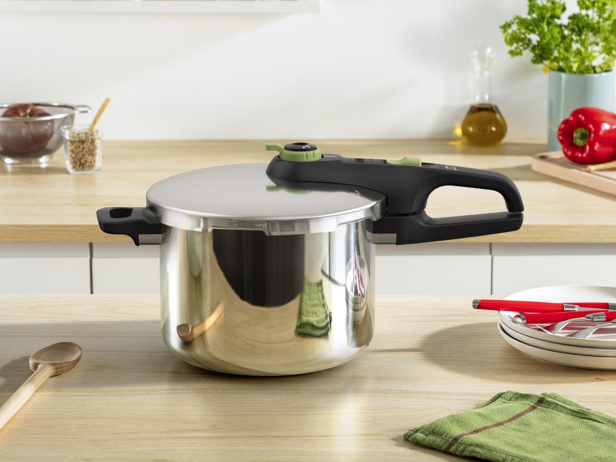 Tefal trykkoger Secure Trendy 6 L med dampkurv