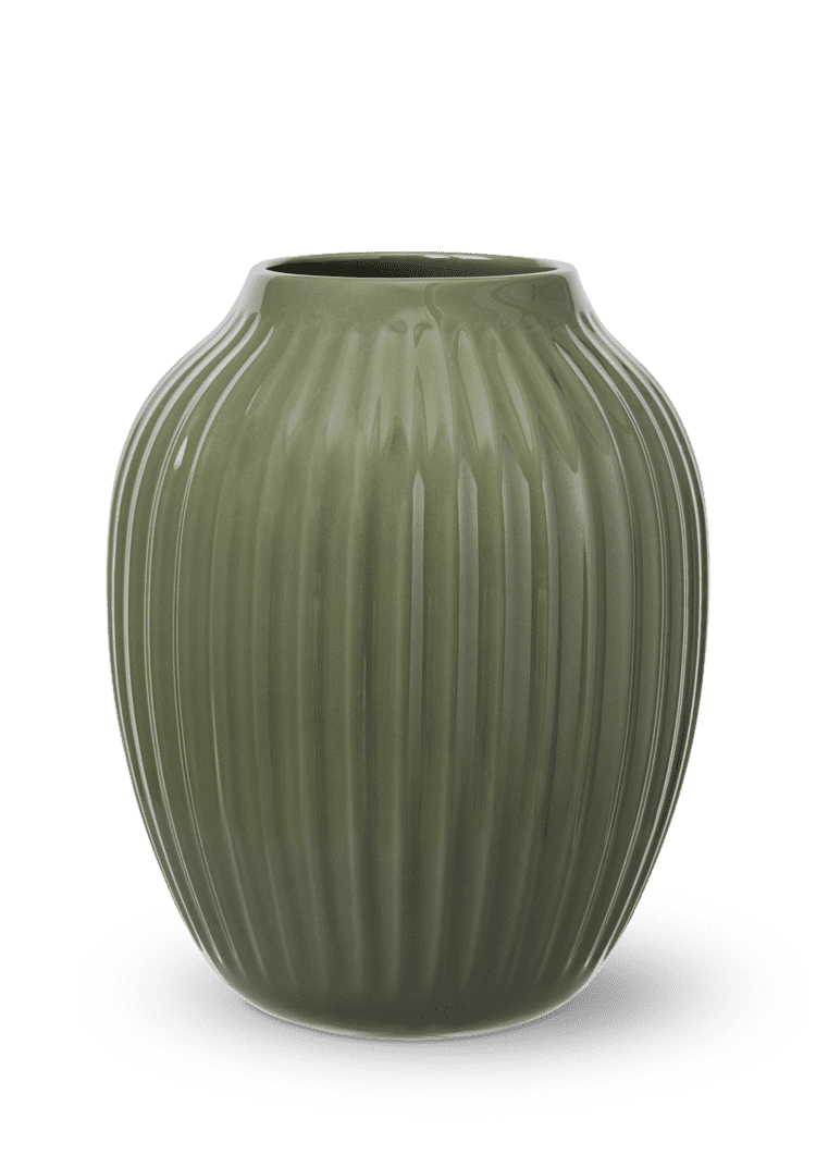 Kähler H25.5 Vase Mørk Grøn Hamme