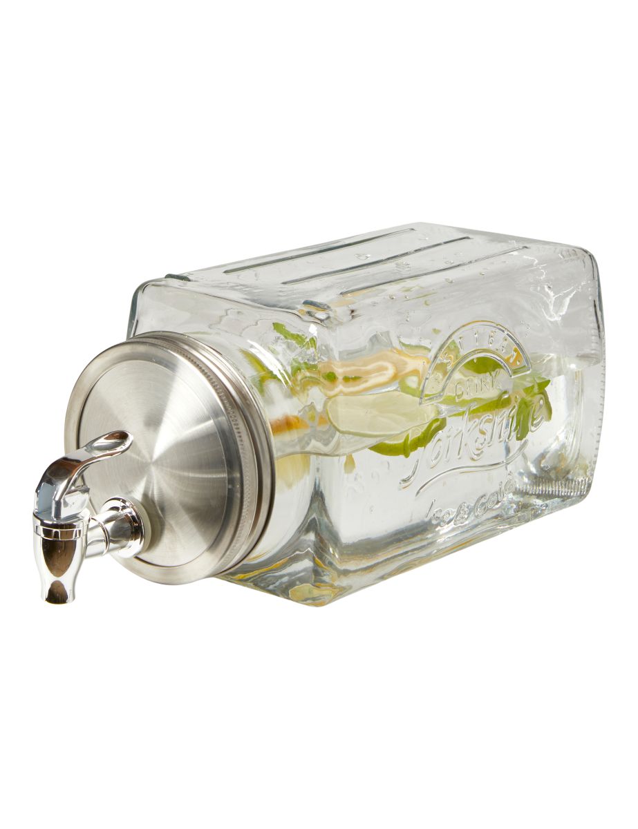 Da'core Saftdispenser til køleskab 3 L 26x13,7x14,2 cm glas klar