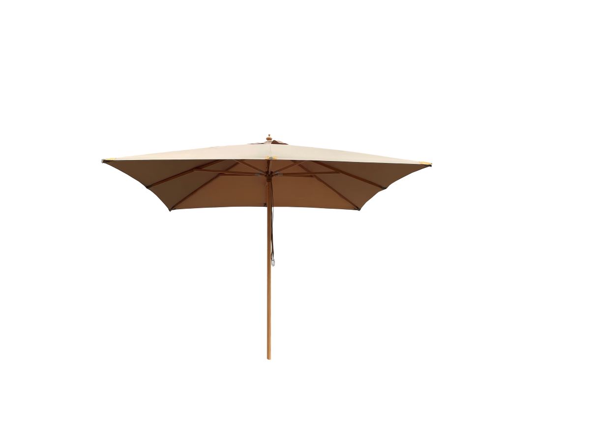 Milano parasol i bøg 3x3 m. - cappuccino NR 87