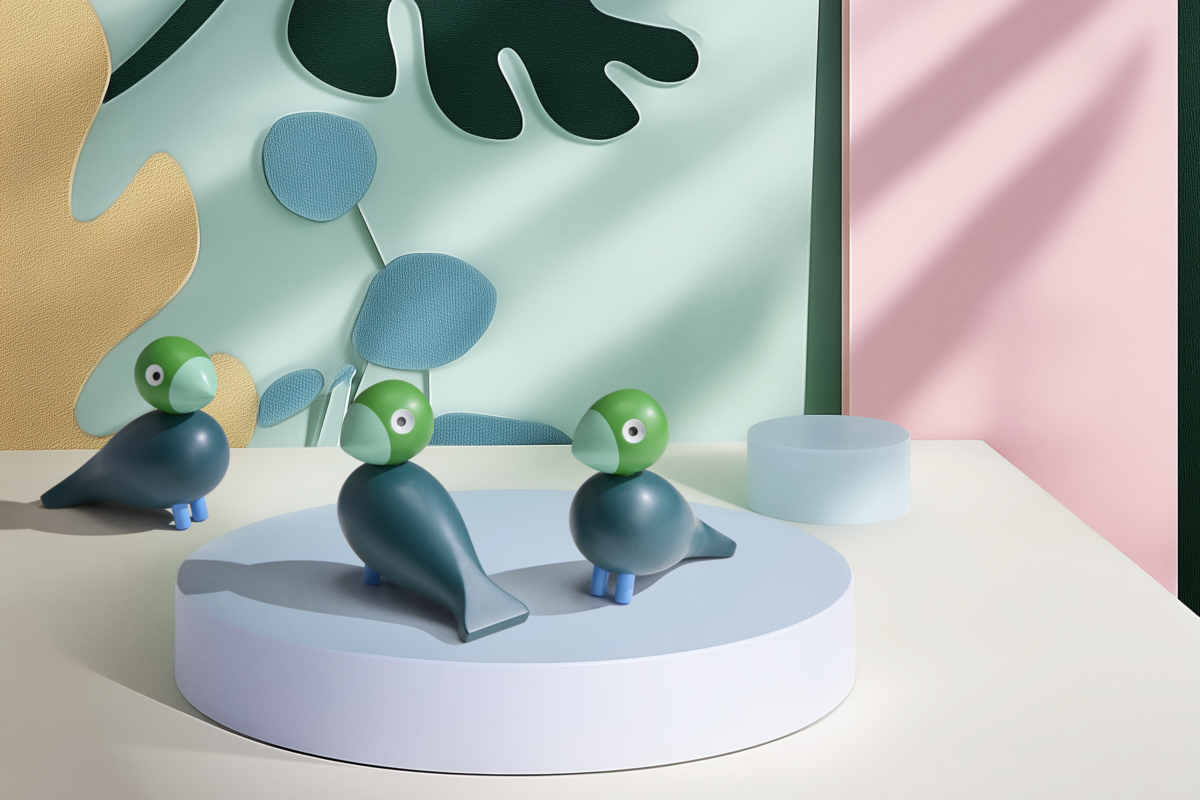 Årsfugl 2026 Birk H12,5 cm grøn