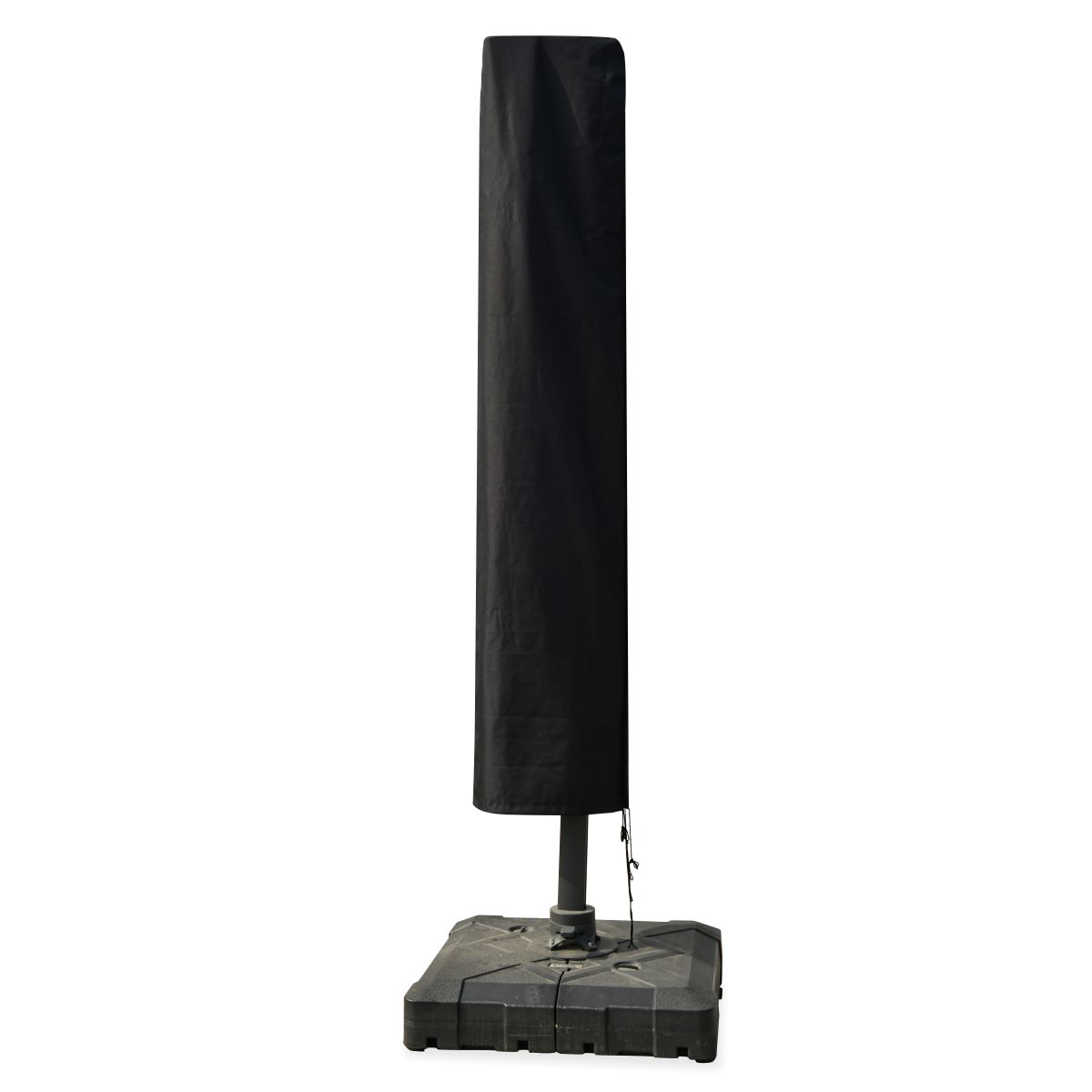 Overtræk til parasol 220 cm. med lynlås - sort