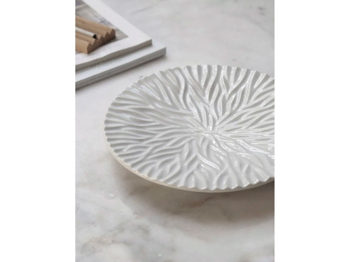 Fad Flame 32,5 cm Hvid