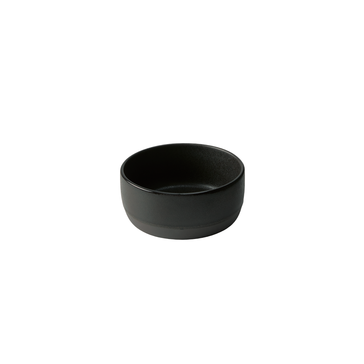 Raw skål 13,5x6 cm. - titanium black stentøj