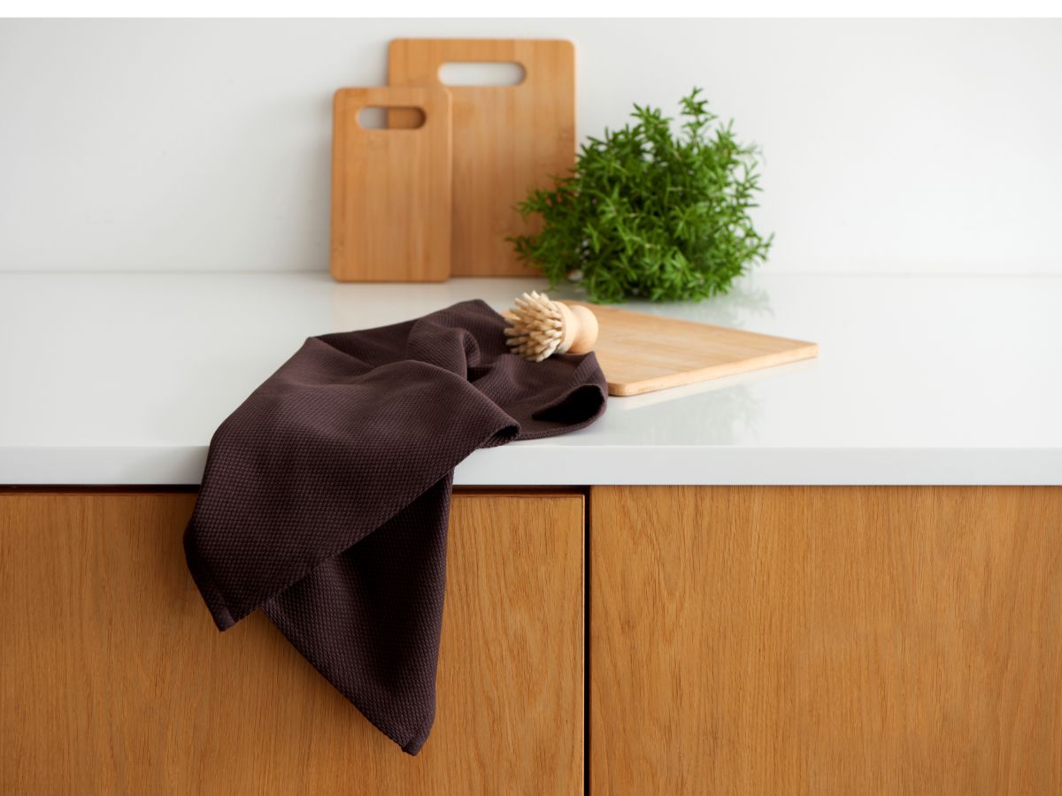 Bastian Diamond Viskestykke 50x70 cm. coffee bean