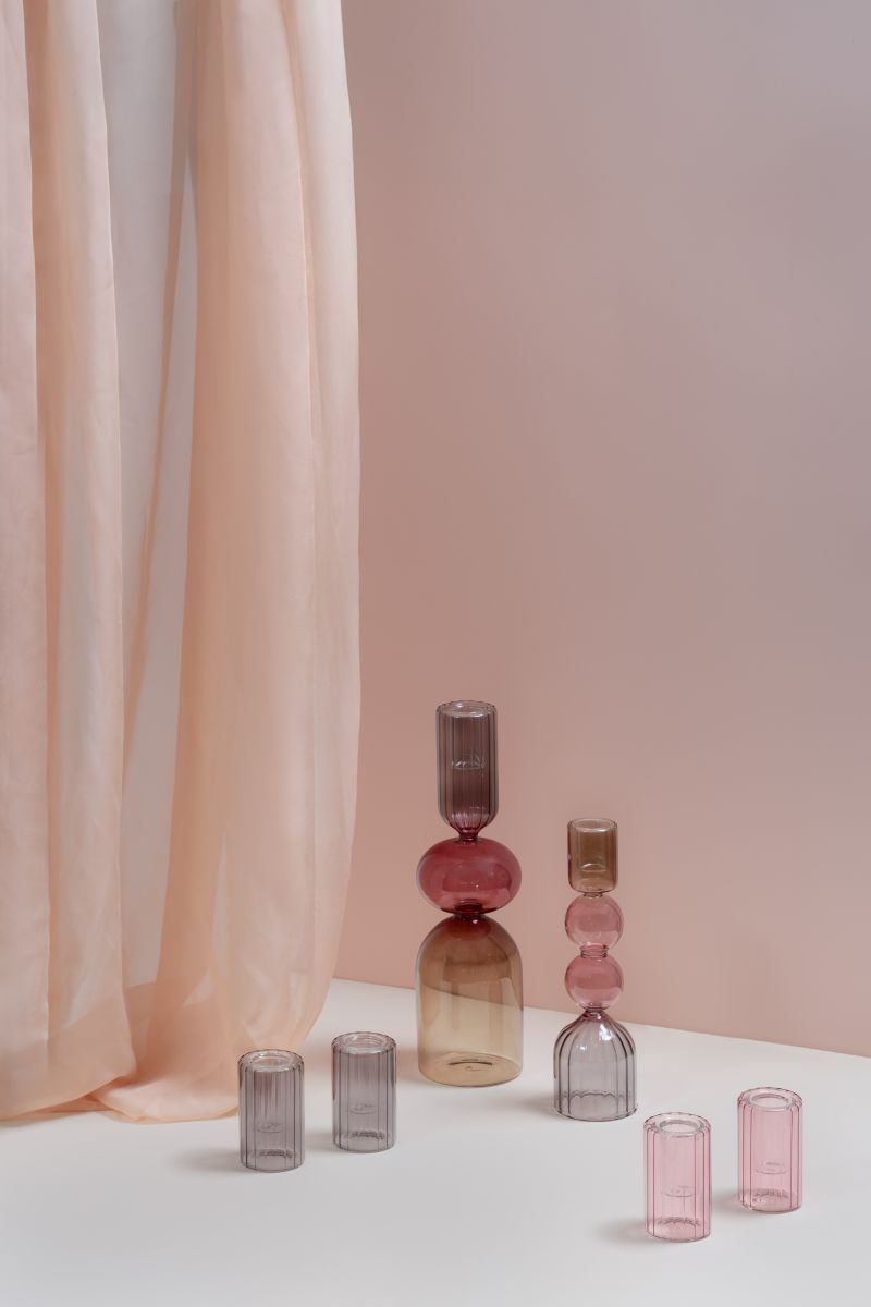 Moods & More Lysestage multifarvet 27 cm.