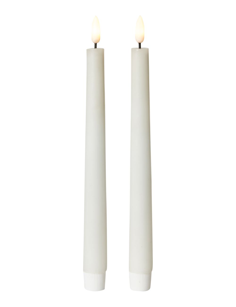 Led stagelys 24 cm. s/2 glat 3D flamme 