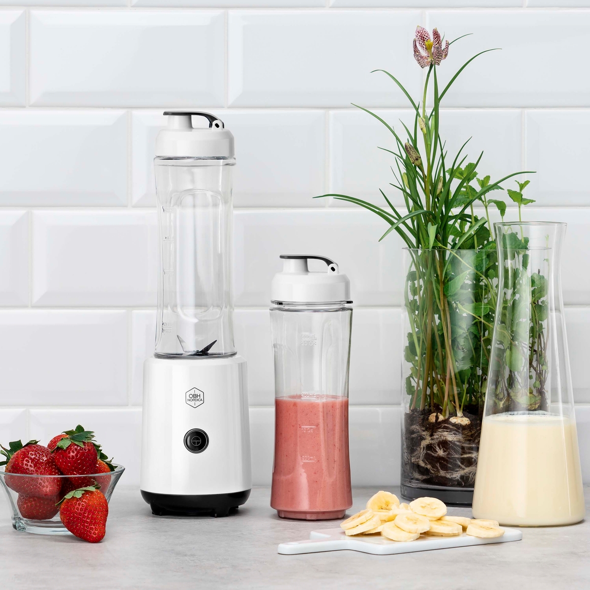 OBH Nordica Twister Go Smoothie Blender  hvid