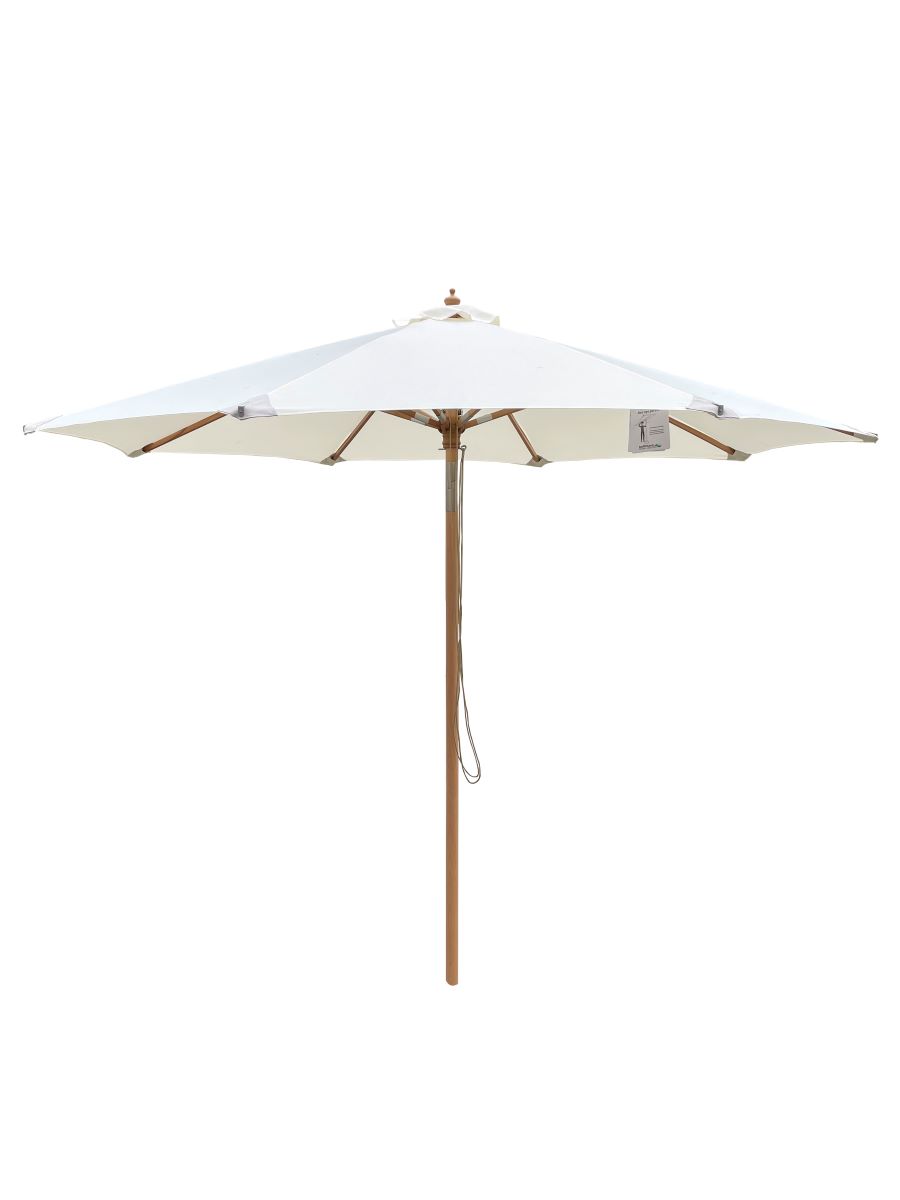 Milano parasol i bøg Ø 3 m. med tilt - natur NR 7