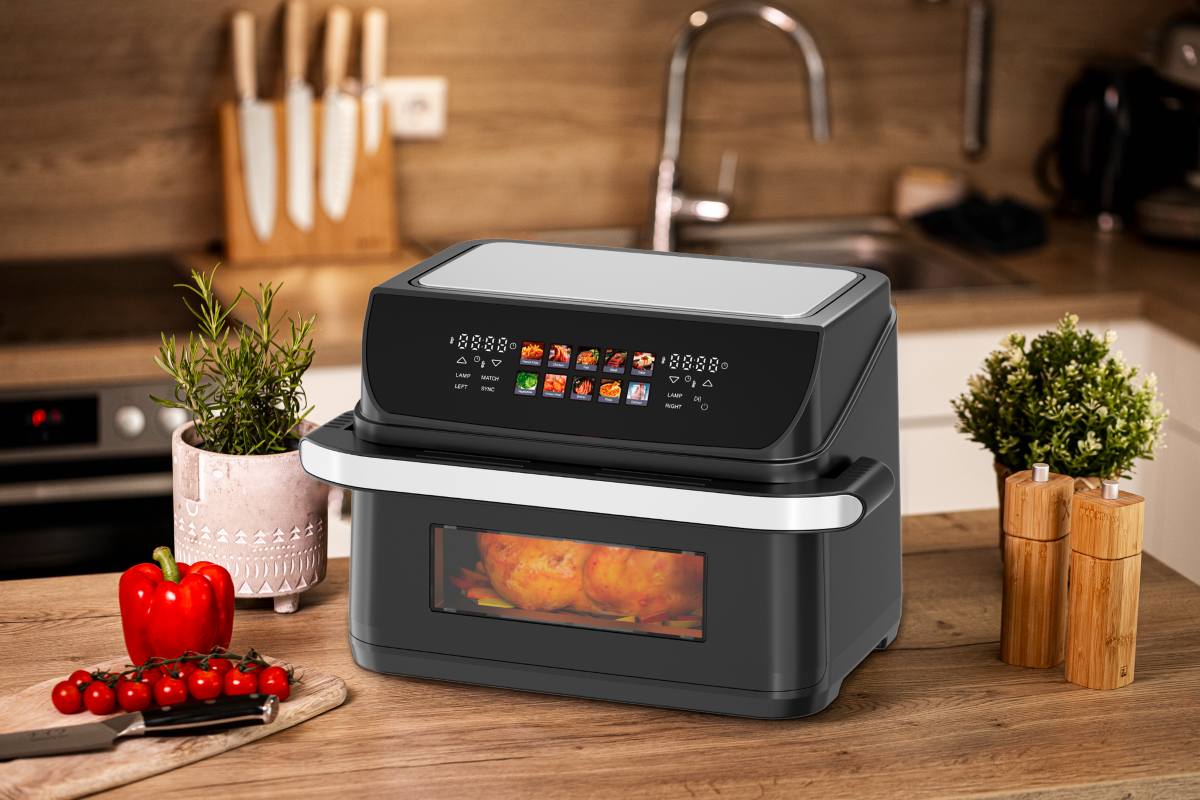 Hâws Airfryer 10 ltr. med opdeling 2800 watt sort