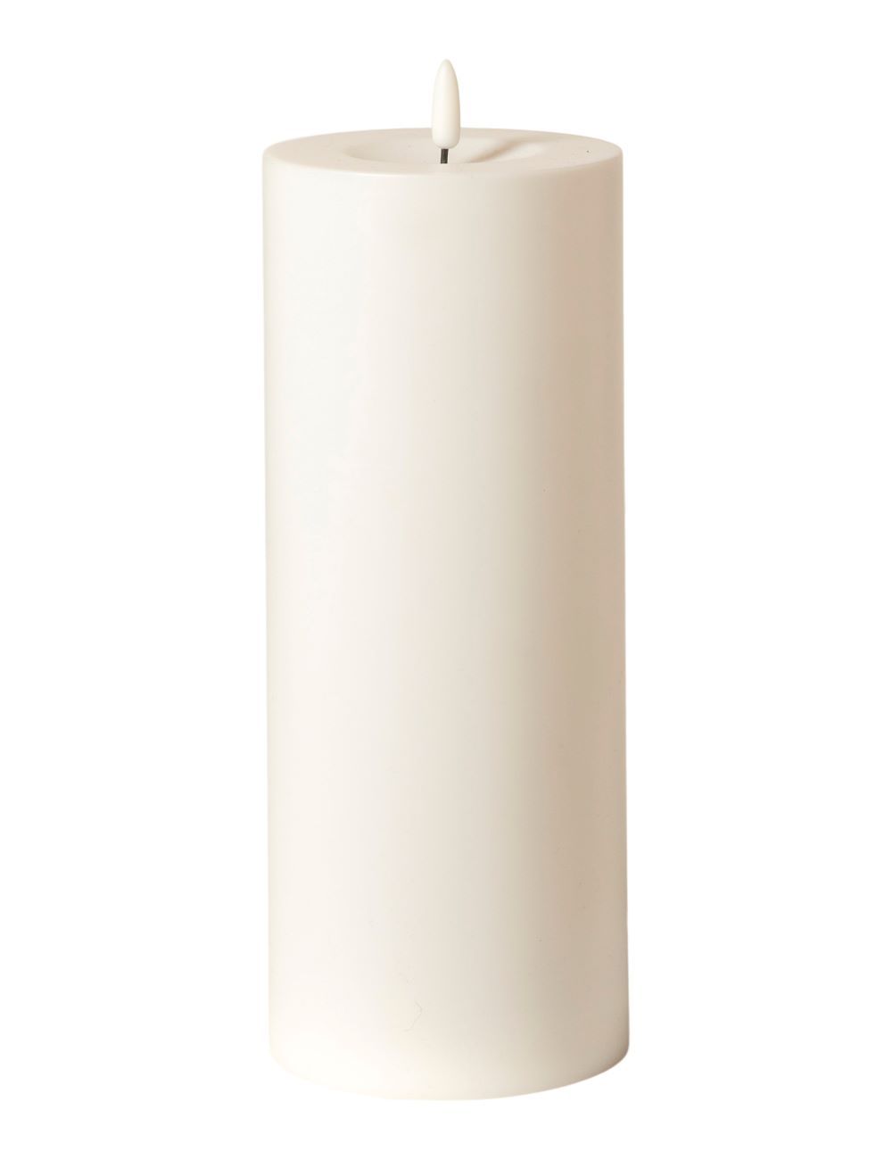 Da'core LED bloklys i plast til inde og ude Ø 10/H 25 cm.