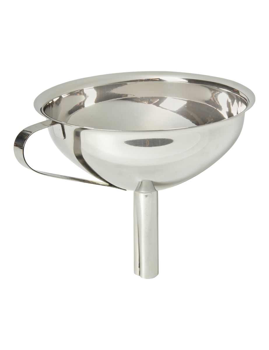 Tragt 13 cm. Rustfrit stål
