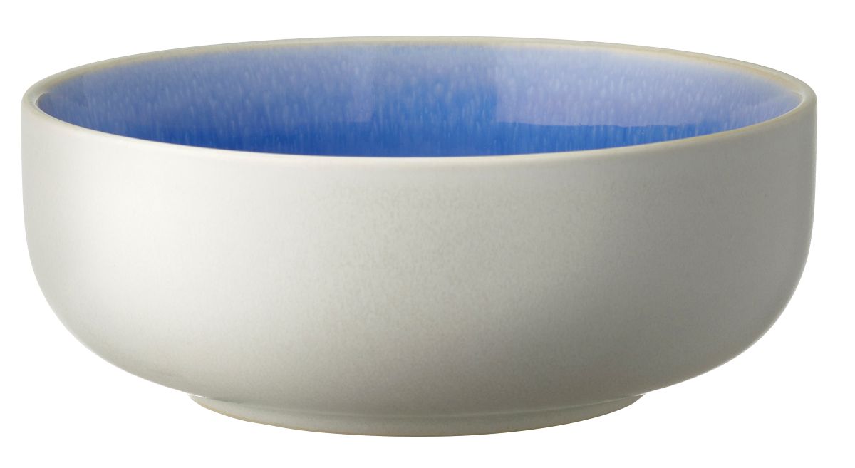 Studio Round North Skål Ø 15 cm hvid/blank lys blå